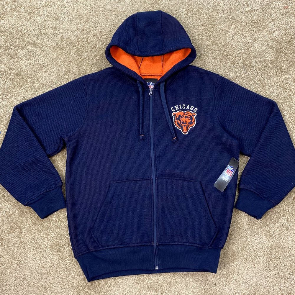 CHICAGO BEARS NFL SHERPA LINED Full Zip Hoody